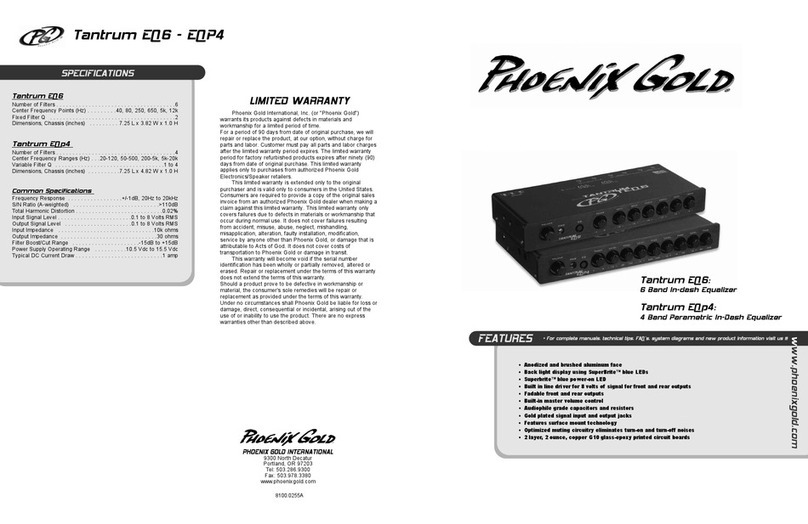 Phoenix Gold Tantrum EQ6 User manual