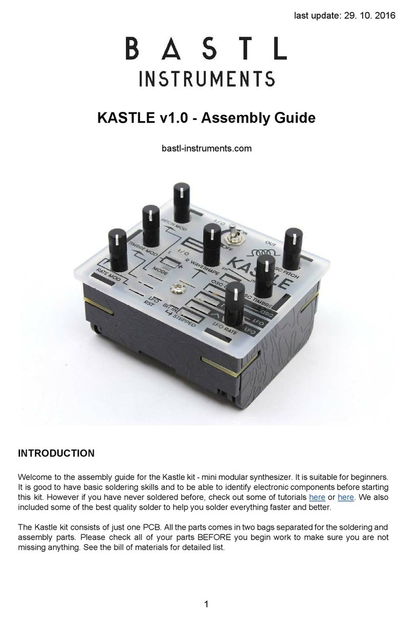 Bastl Instruments KASTLE v1.0 Assembly guide