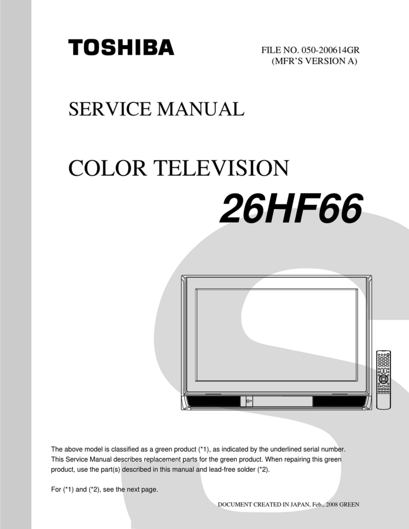 Toshiba 26HF66 User manual