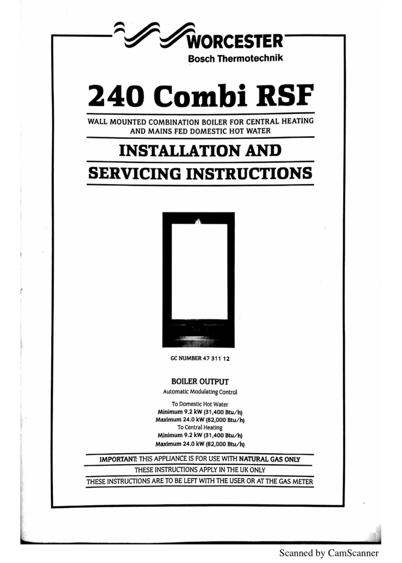 Worcester 240 Combi RSF User guide