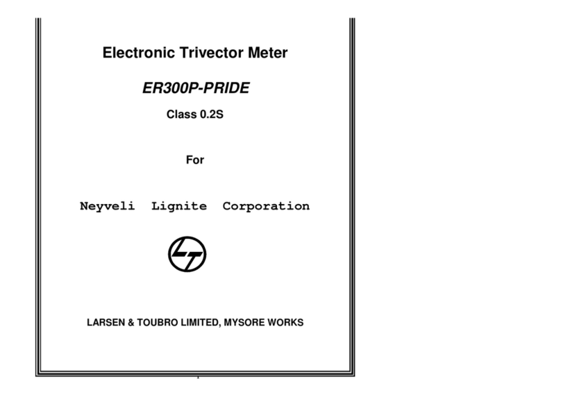 LARSEN & TOUBRO LIMITED, MYSORE WORKS ER300P-PRIDE manual