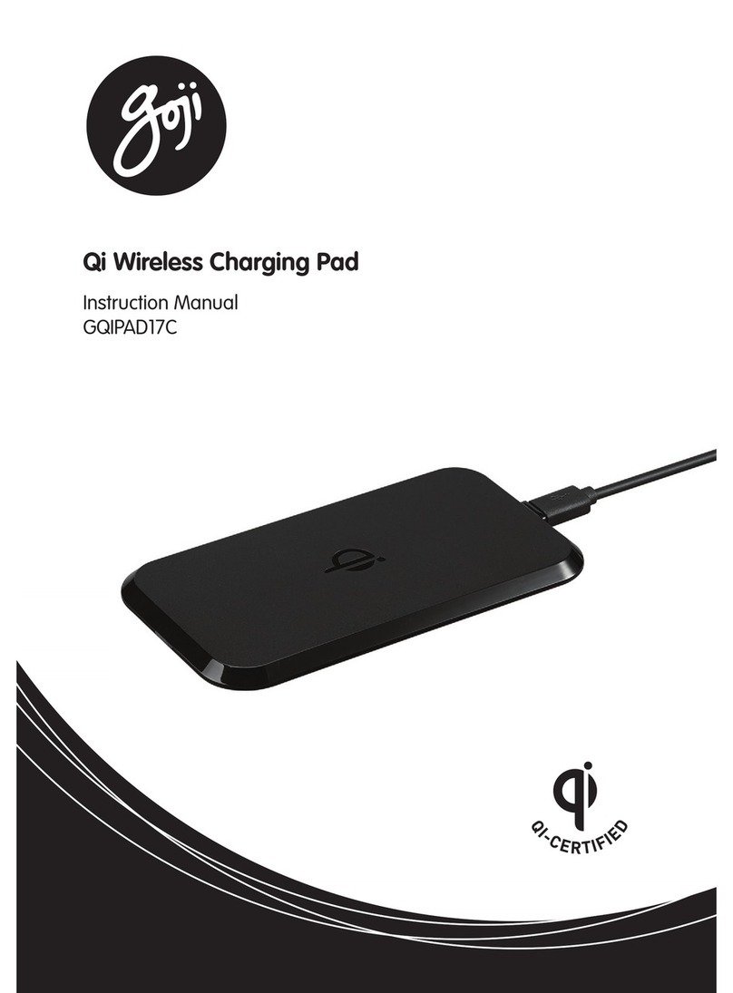 Goji Qi Wireless Charging Pad instruction manual