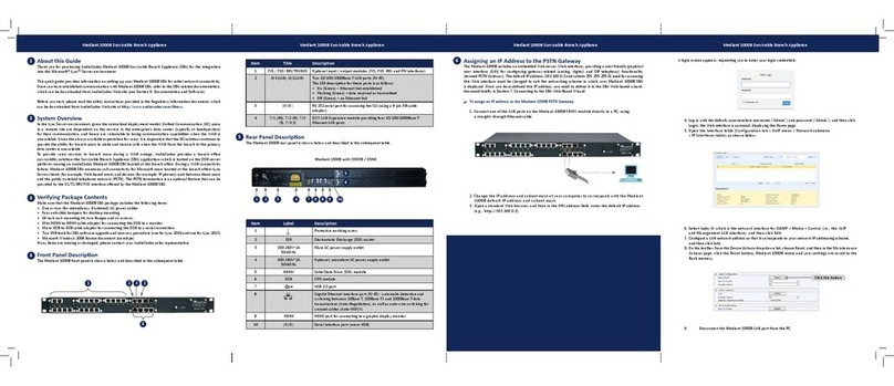 AudioCodes Mediant 1000B quick guide