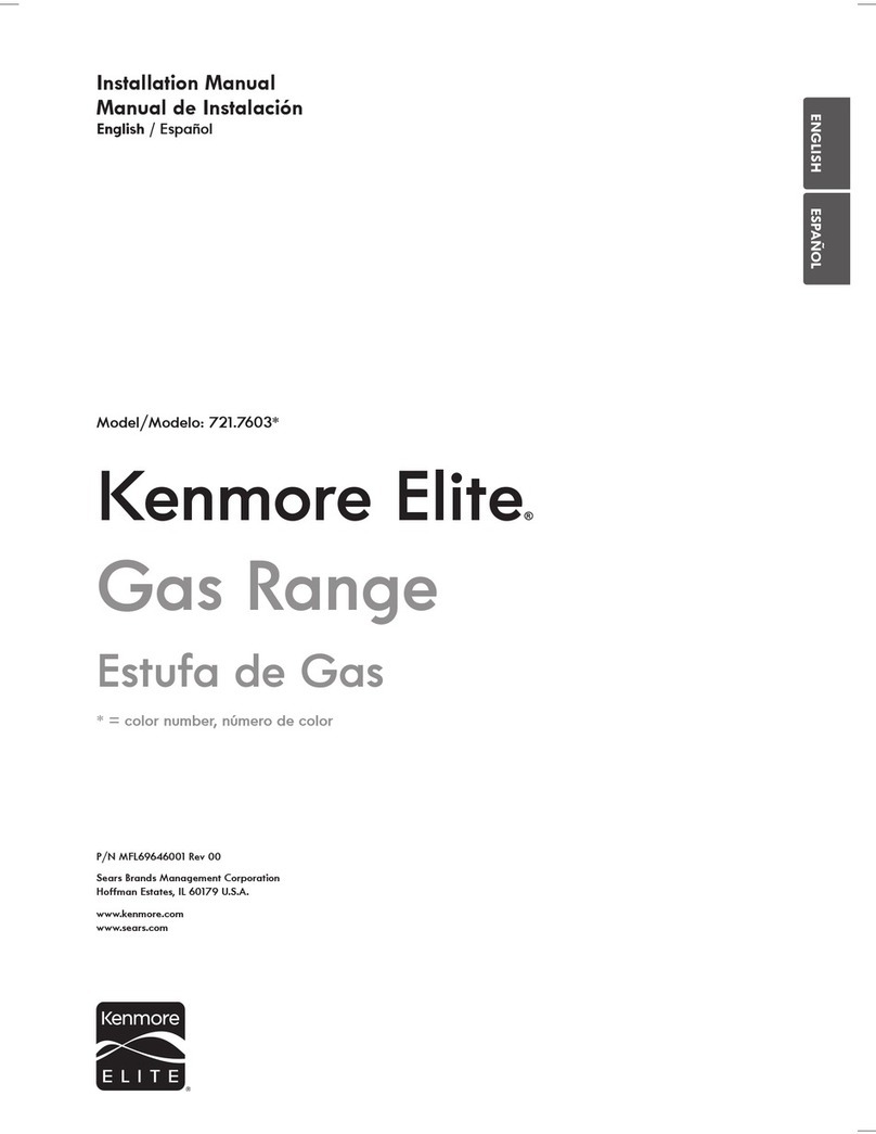 Kenmore 721.7603 series User manual