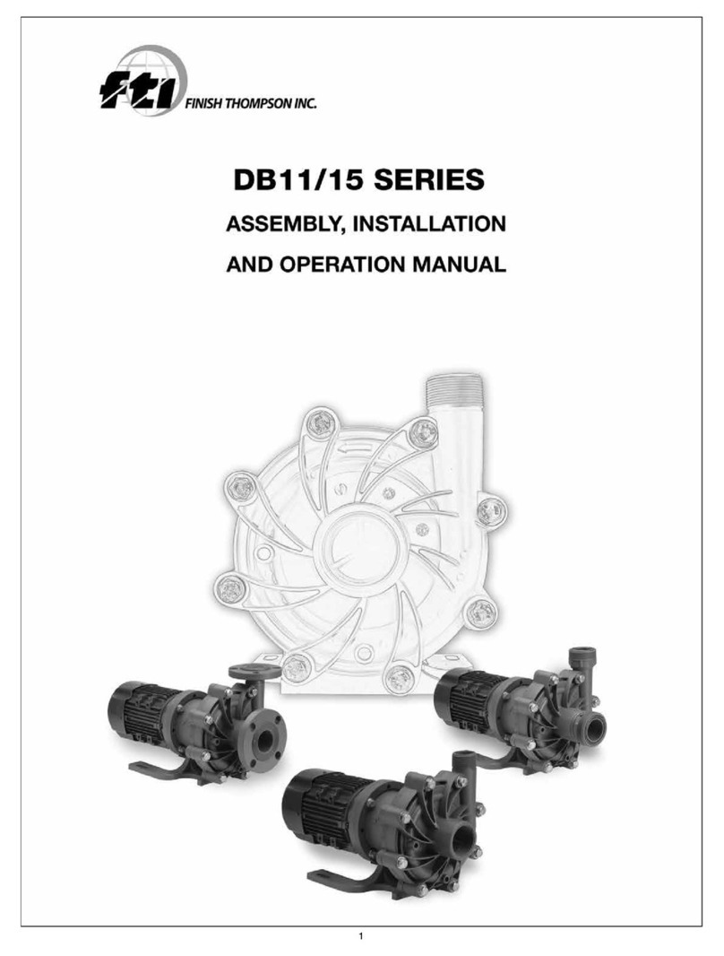 Finish Thompson DB11 series Assembly, installation and operation manual