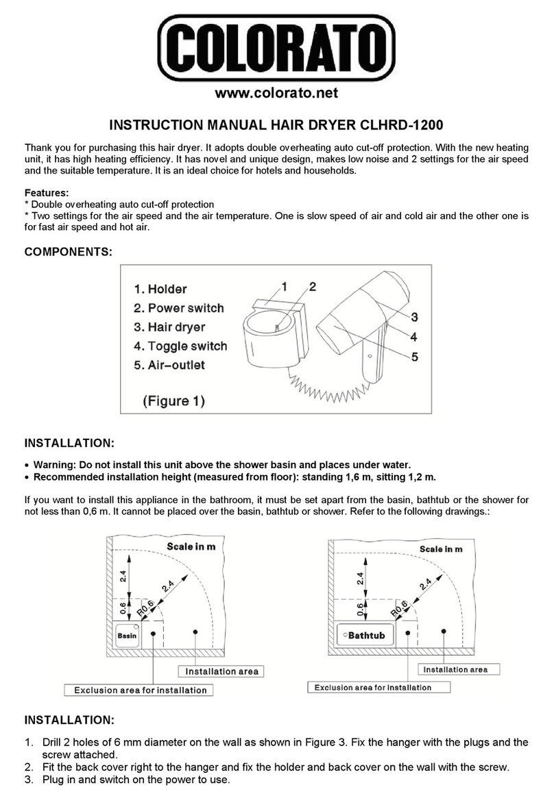 COLORATO CLHRD-1200 instruction manual