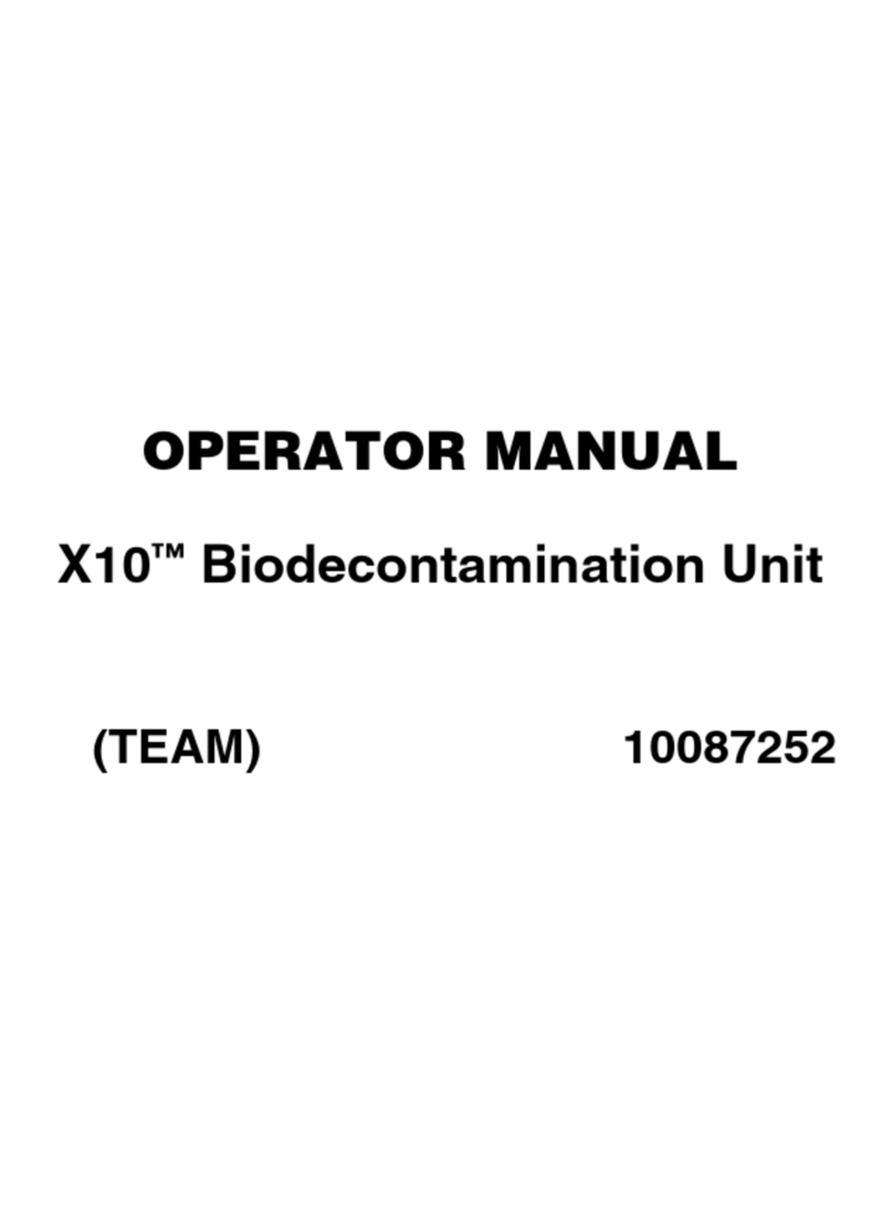 Steris VHP X10 Operator's manual
