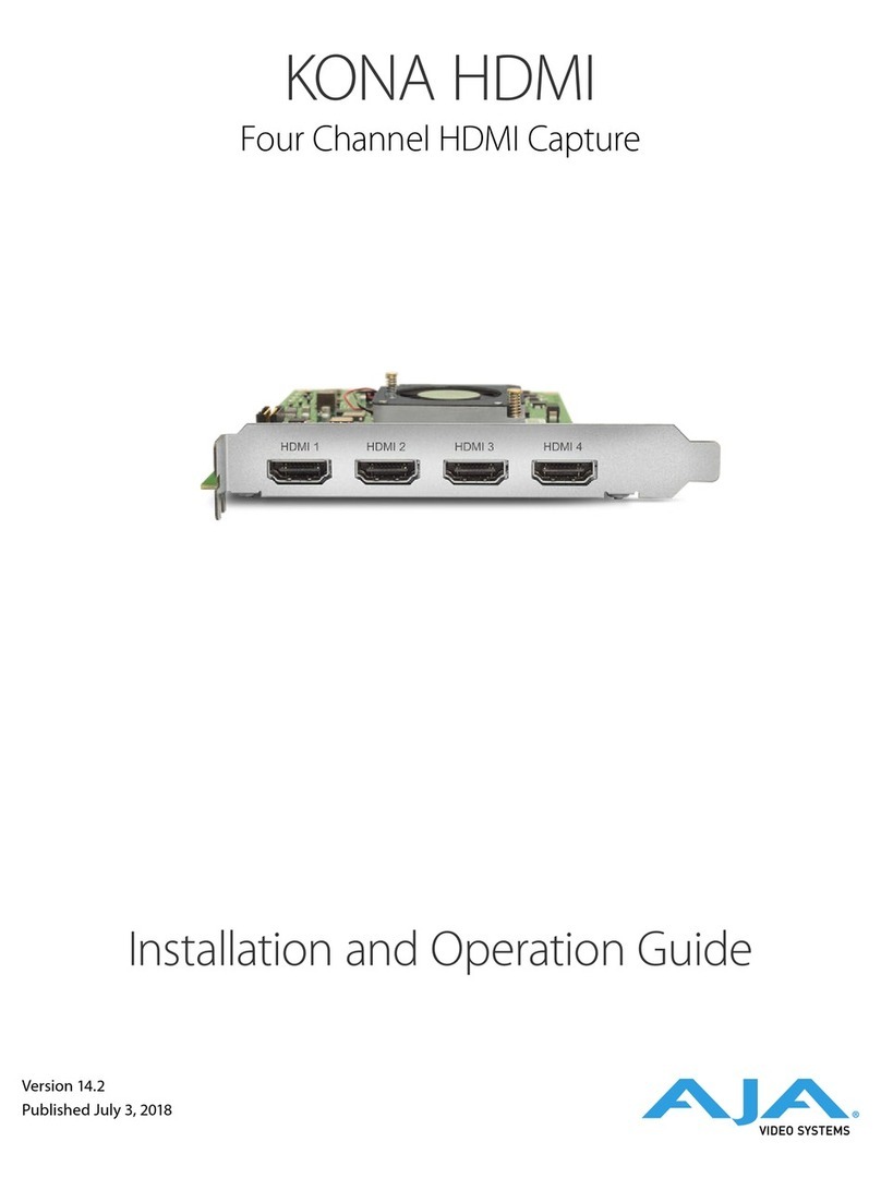 AJA KONA HDMI Operating instructions