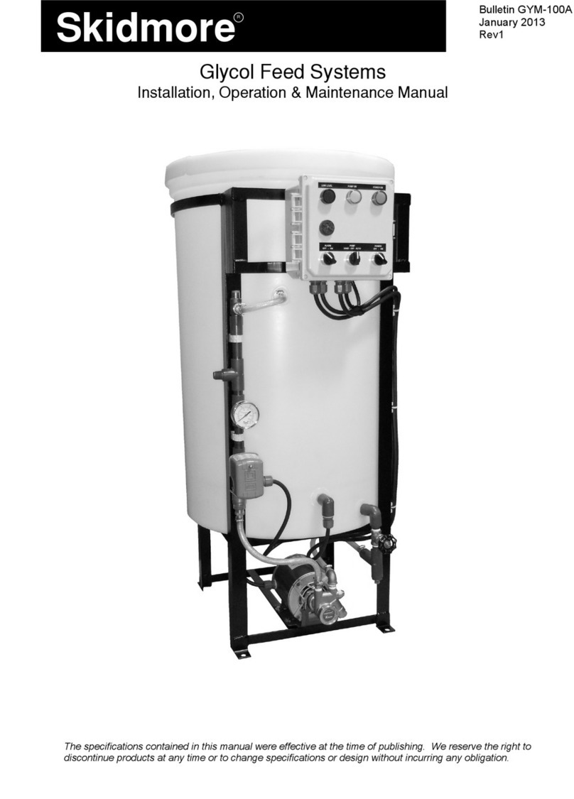 Skidmore Glycol Feed System Installation, operation & maintenance manual