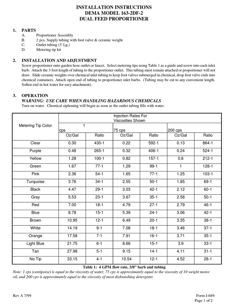 DEMA 163-2DF-2 installation instructions DEMA 163-2DF-2 installation instructions