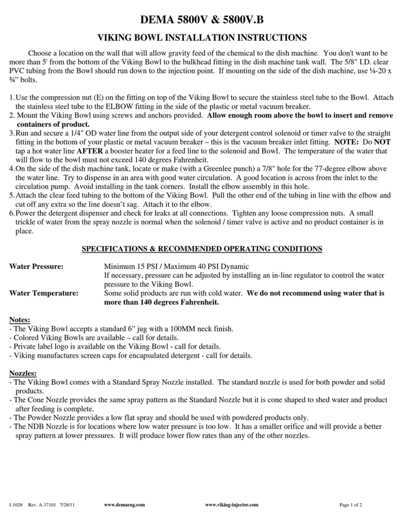 DEMA 5800V installation instructions