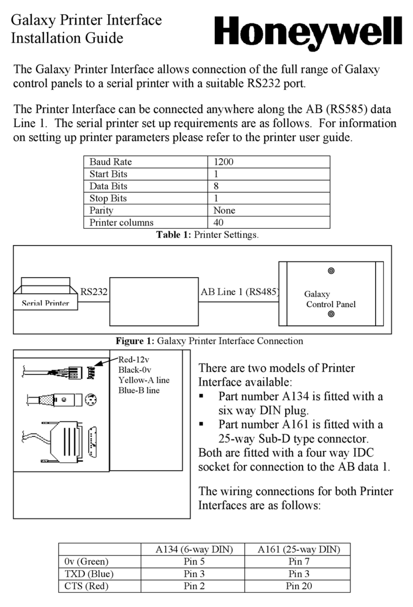 Honeywell Galaxy Dimension User manual