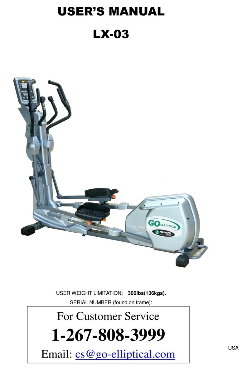 GO Elliptical LX-03 user manual GO Elliptical LX-03 user manual