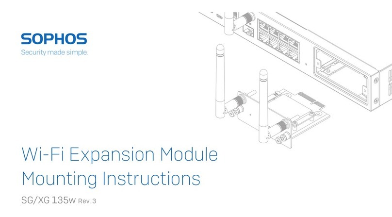 Sophos XG135w Mounting instructions