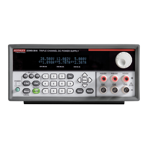 Keithley 2230G-30-3 quick start guide