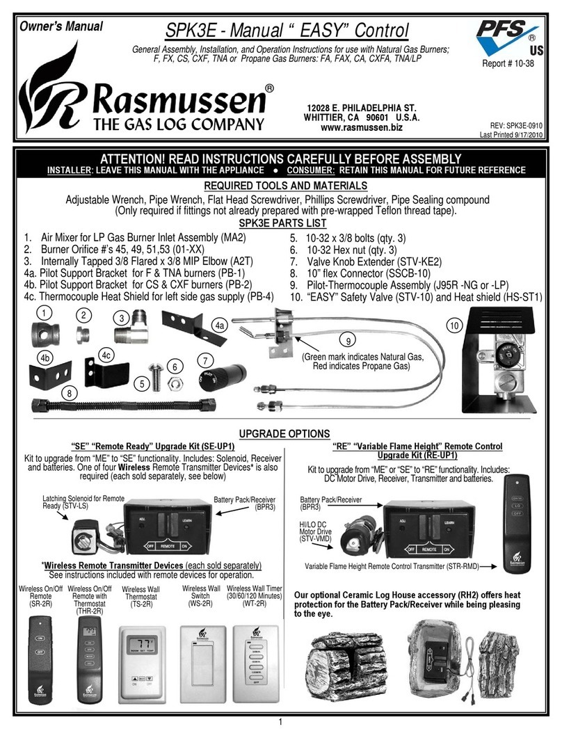 Rasmussen SPK3E owner's manual