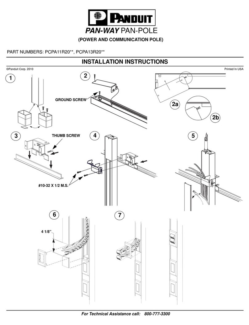 Panduit PCPA13R20 Series User manual