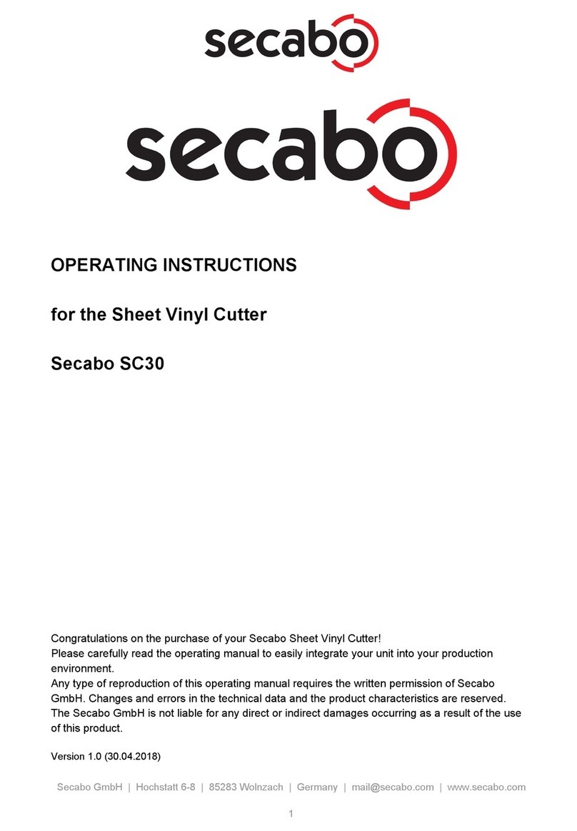 Secabo SC30 operating instructions