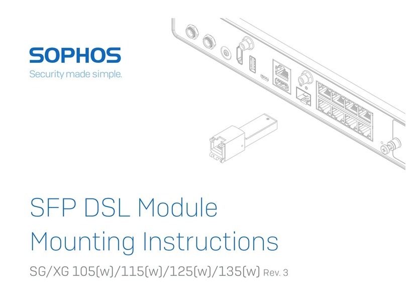 Sophos SG 105wSG 105XG 105wXG 105SG 115SG 115wXG 115XG 115wSG 125SG 125wXG 125XG 125wSG 135SG 135wXG 135XG... Mounting instructions