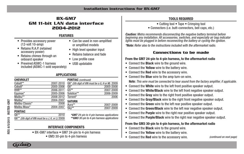 Axxess BX-GM7 installation instructions