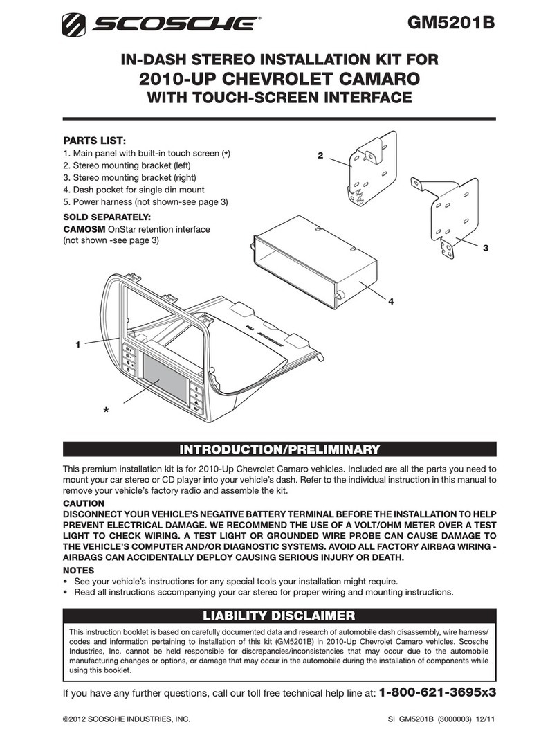 Scosche GM5201B User manual Scosche GM5201B User manual