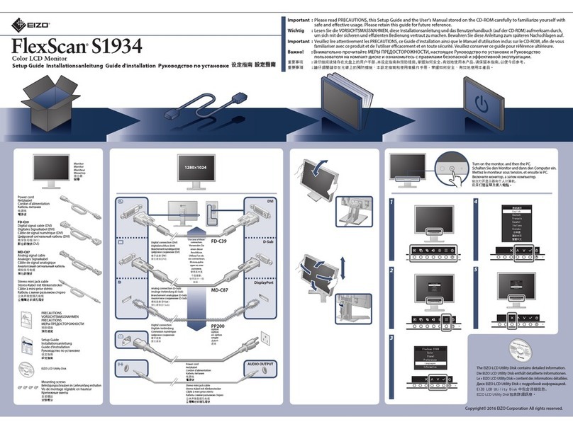 Eizo FlexScan S1934 User manual