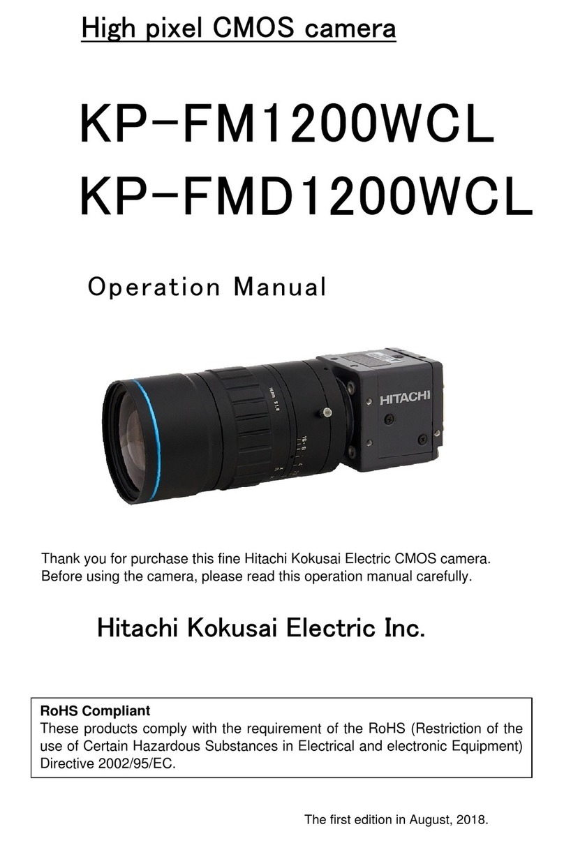 Hitachi Kokusai Electric KP-FM1200WCL Operation manual