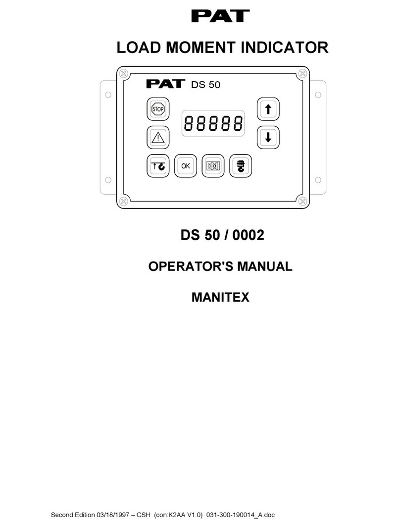 PAT DS 50 User manual