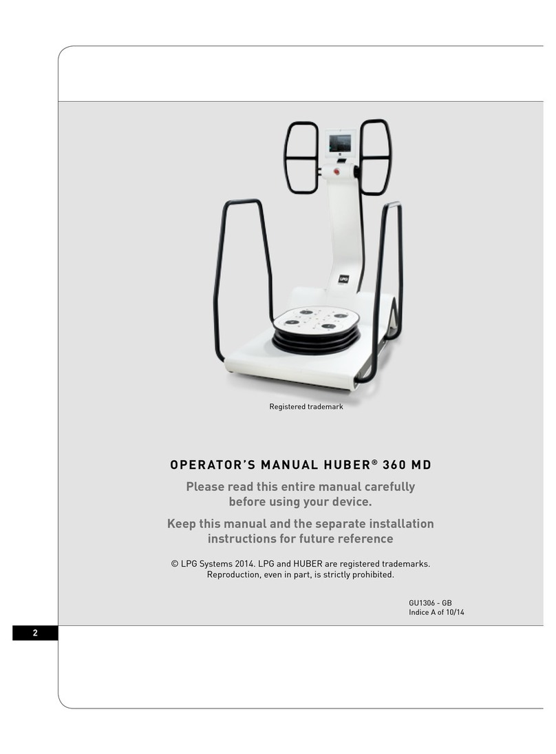 LPG HUBER 360 MD Operator's manual