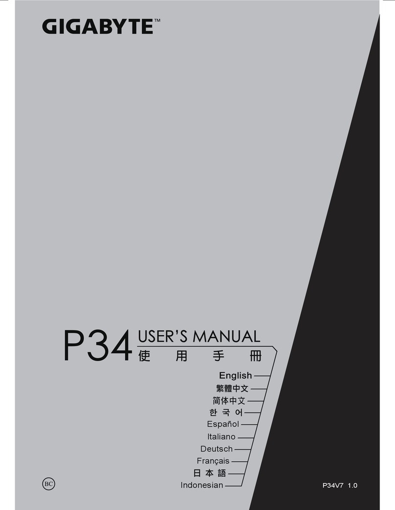 Gigabyte P34 User manual