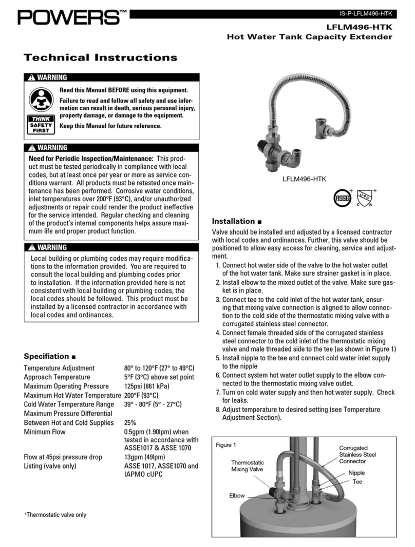 Powers LFLM496-HTK Technical instructions