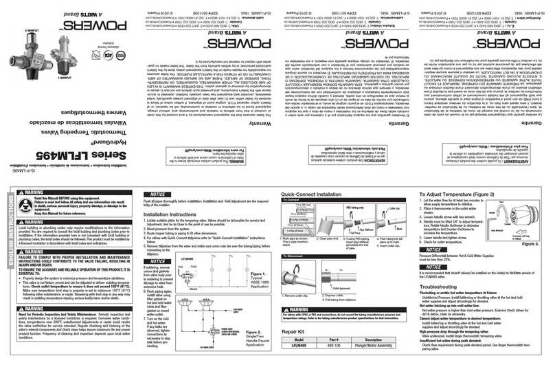 Powers LFLM49 Series installation instructions Powers LFLM49 Series installation instructions