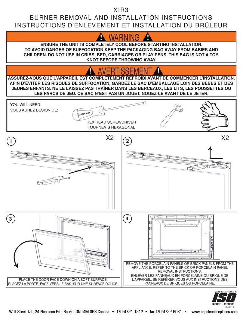Napoleon XIR3 User manual