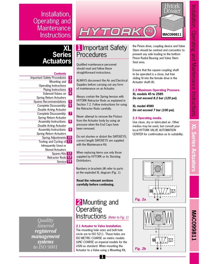 Hytork Dossier XL 45 Assembly instructions