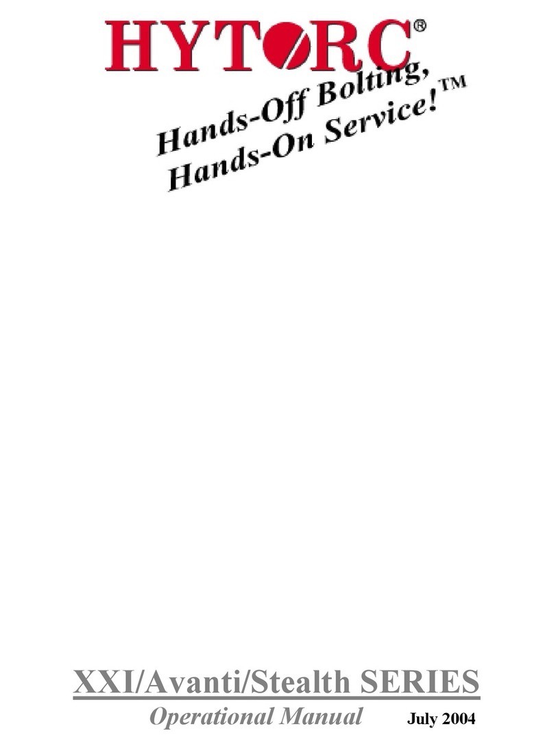 Hytorc XXI series Operational manual Hytorc XXI series Operational manual