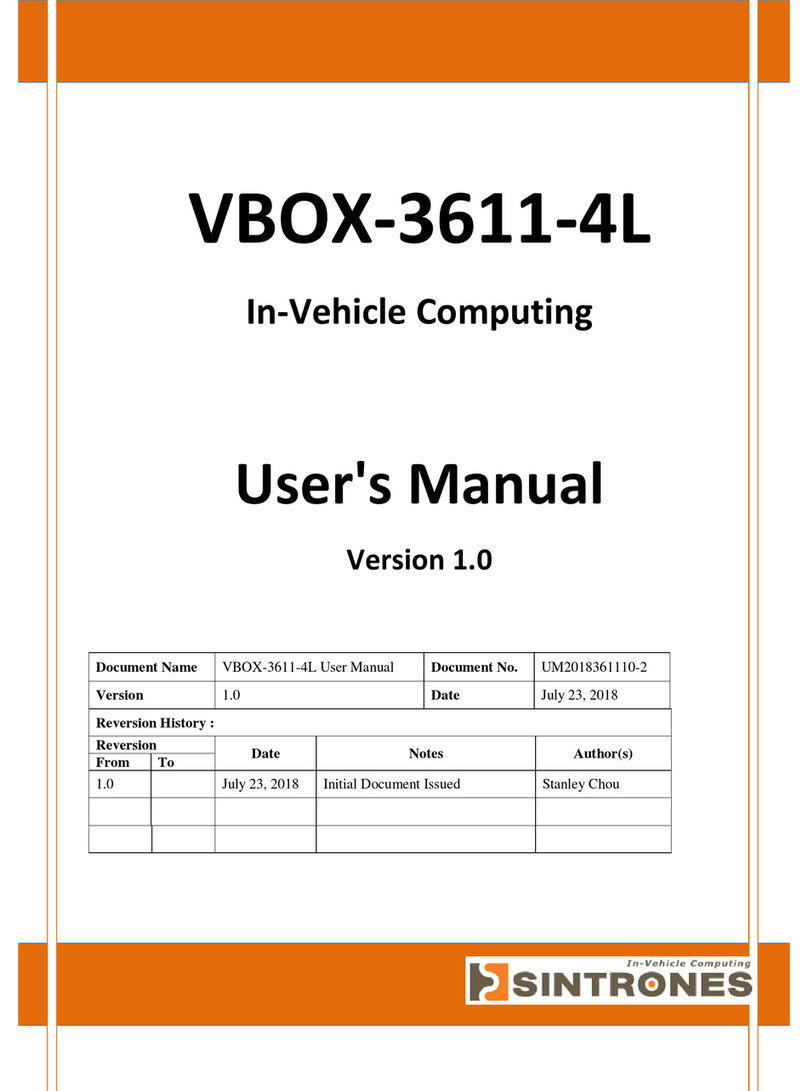 Sintrones VBOX-3611-4L User manual Sintrones VBOX-3611-4L User manual