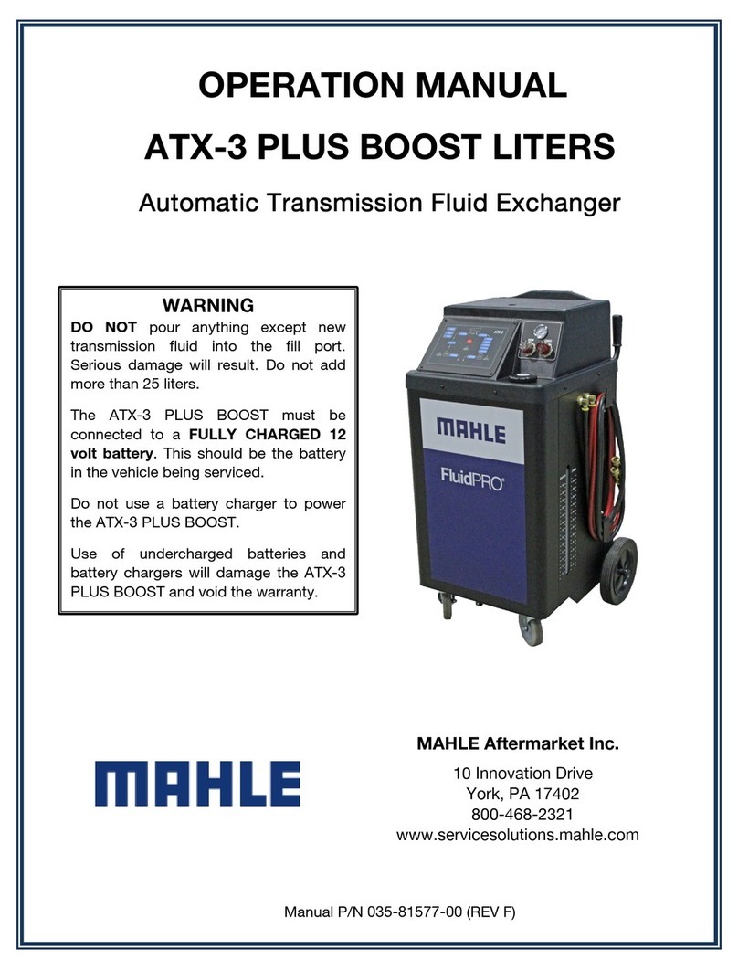 MAHLE FluidPRO ATX-3 PLUS BOOST Operation manual