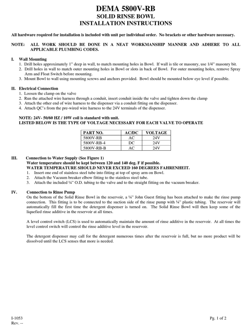 DEMA 5800V-RB installation instructions
