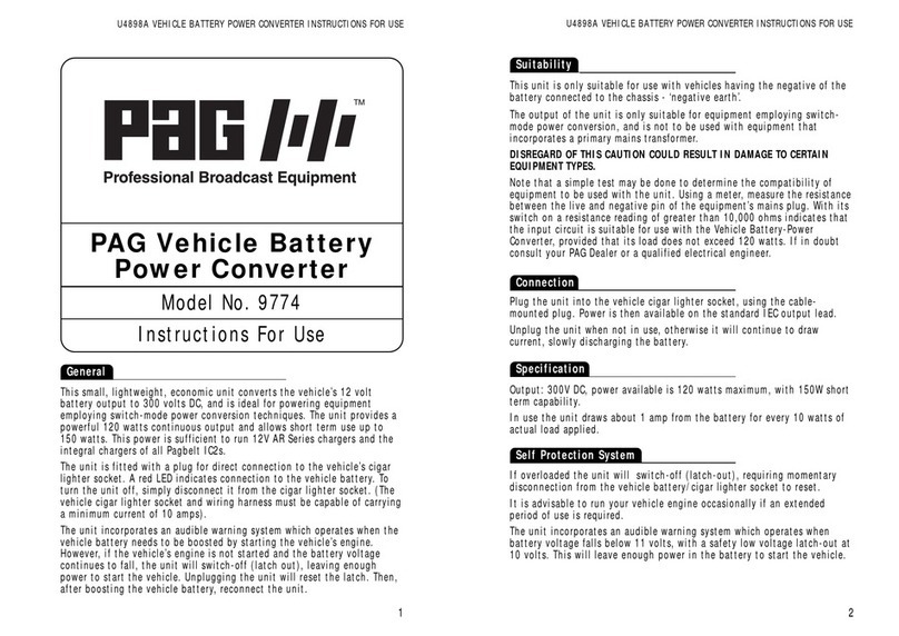 PAG 9774 Instructions for use