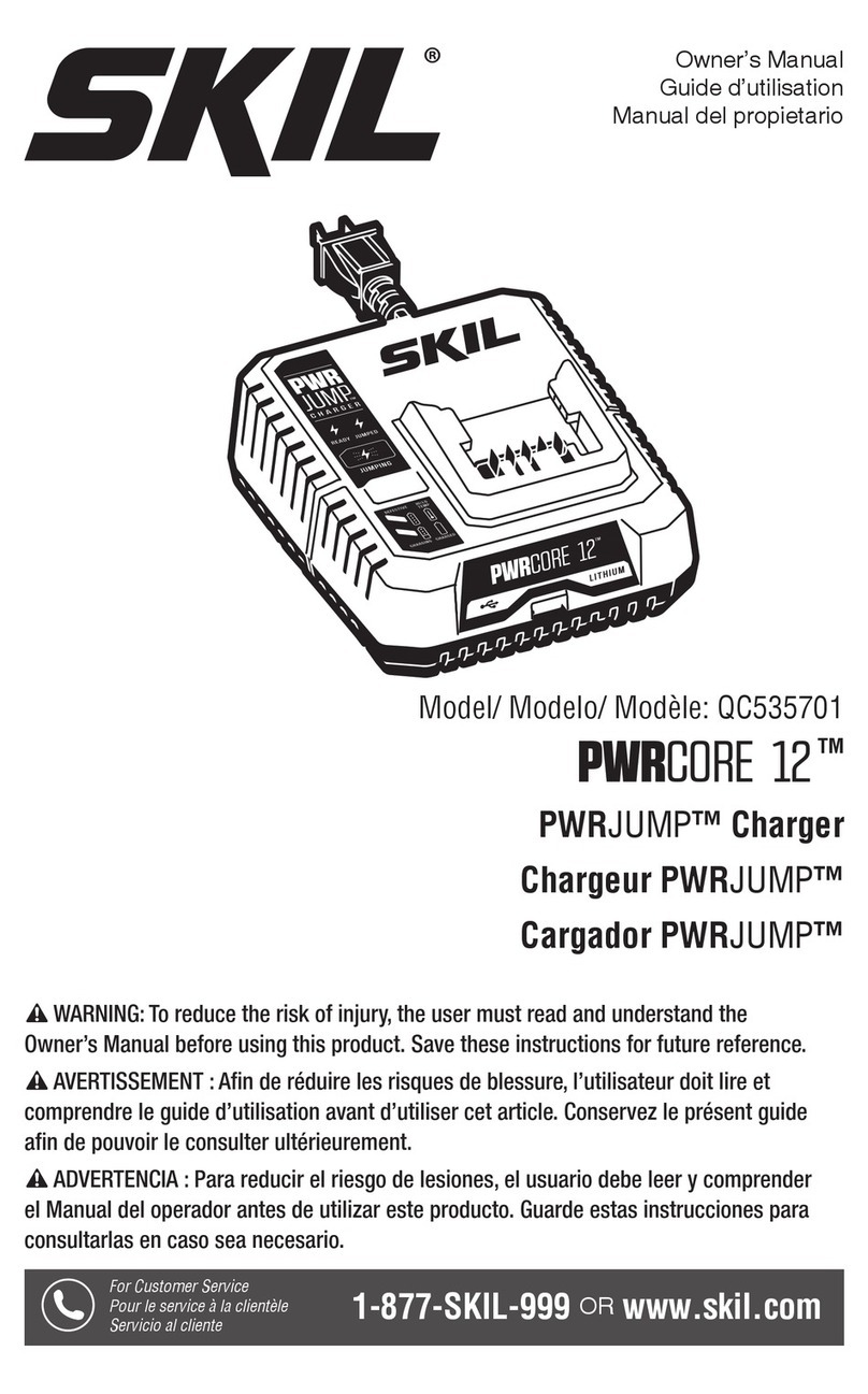 Skil PWRCORE 12 PWRJUMP QC535701 owner's manual