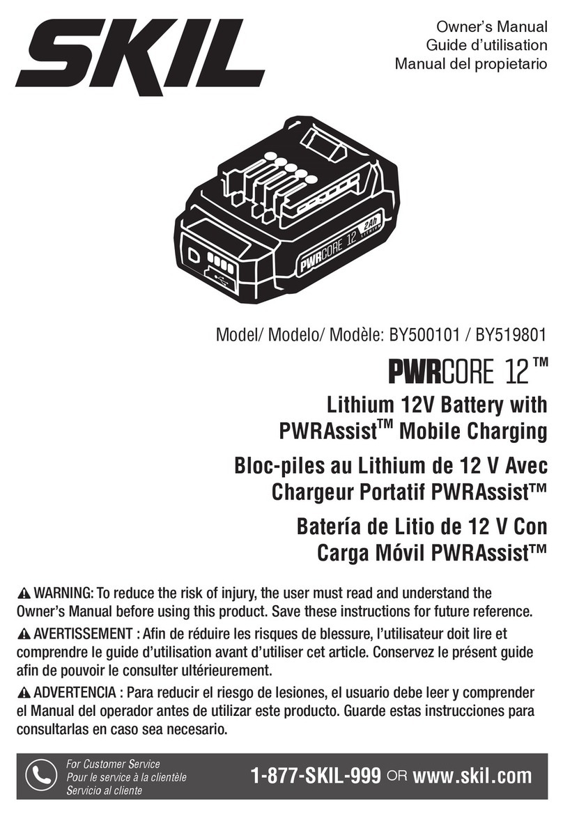 Skil PWRCORE 12 BY500101 owner's manual