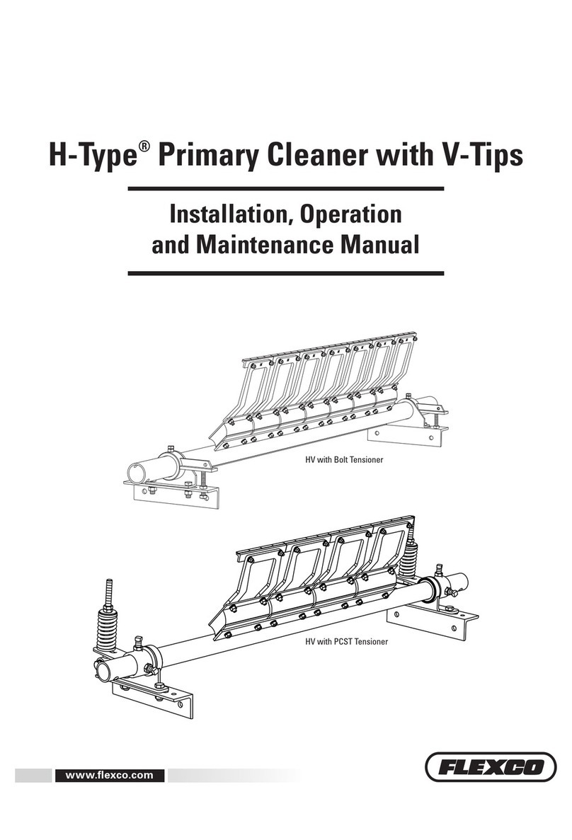 Flexco H-Type Primary Cleaner with V-Tips User manual