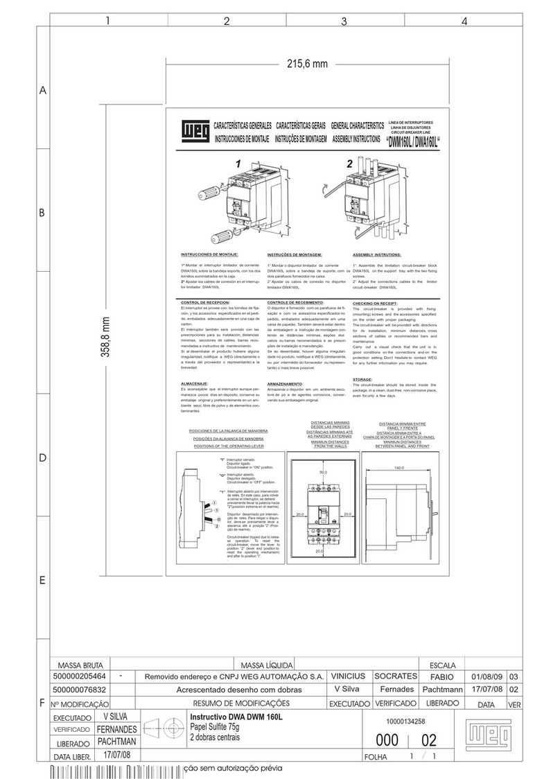 WEG DWM160L User manual