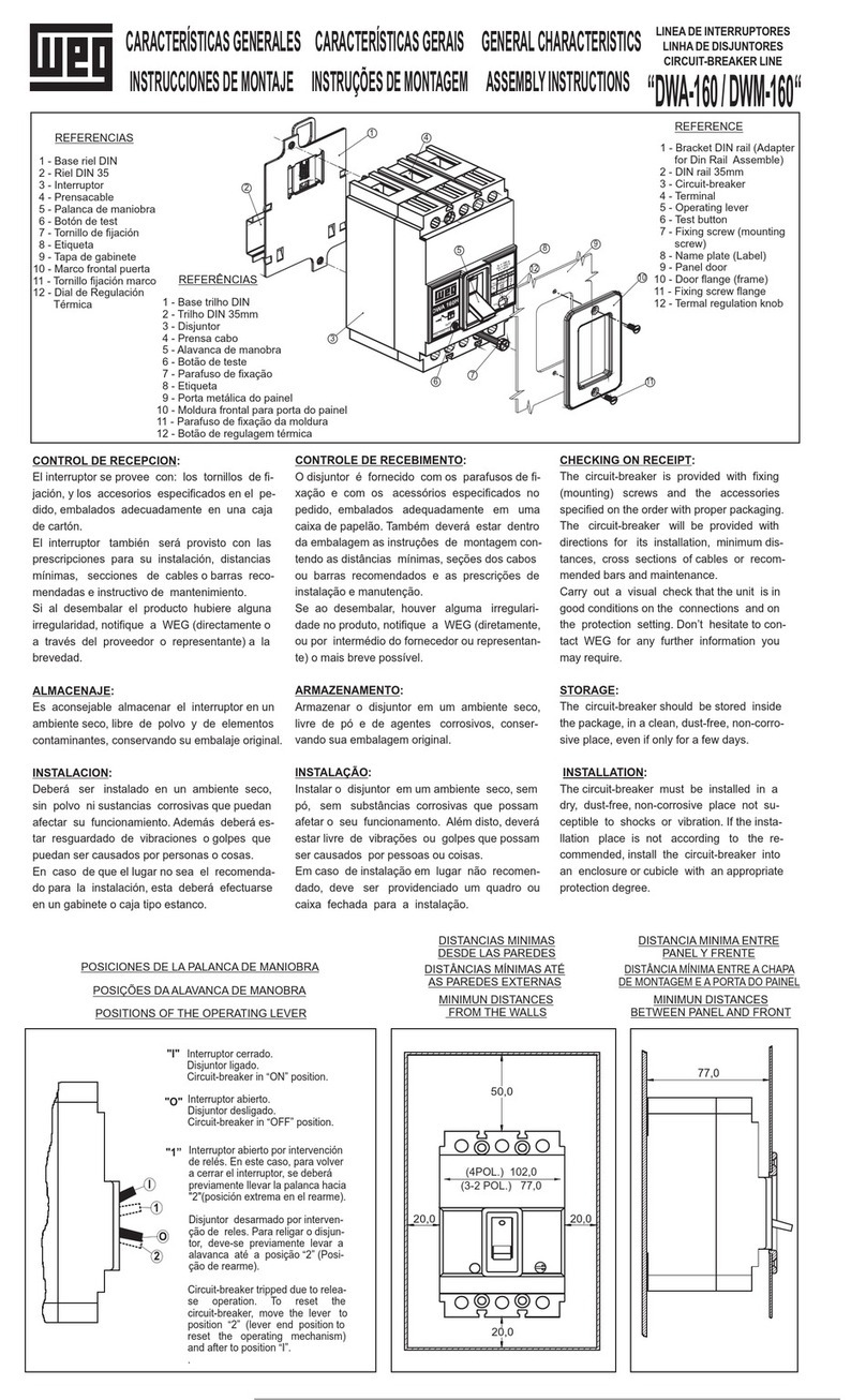 WEG DWA-160 User manual