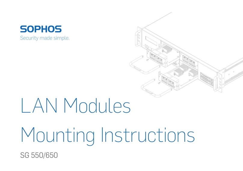 Sophos SG 650 User manual