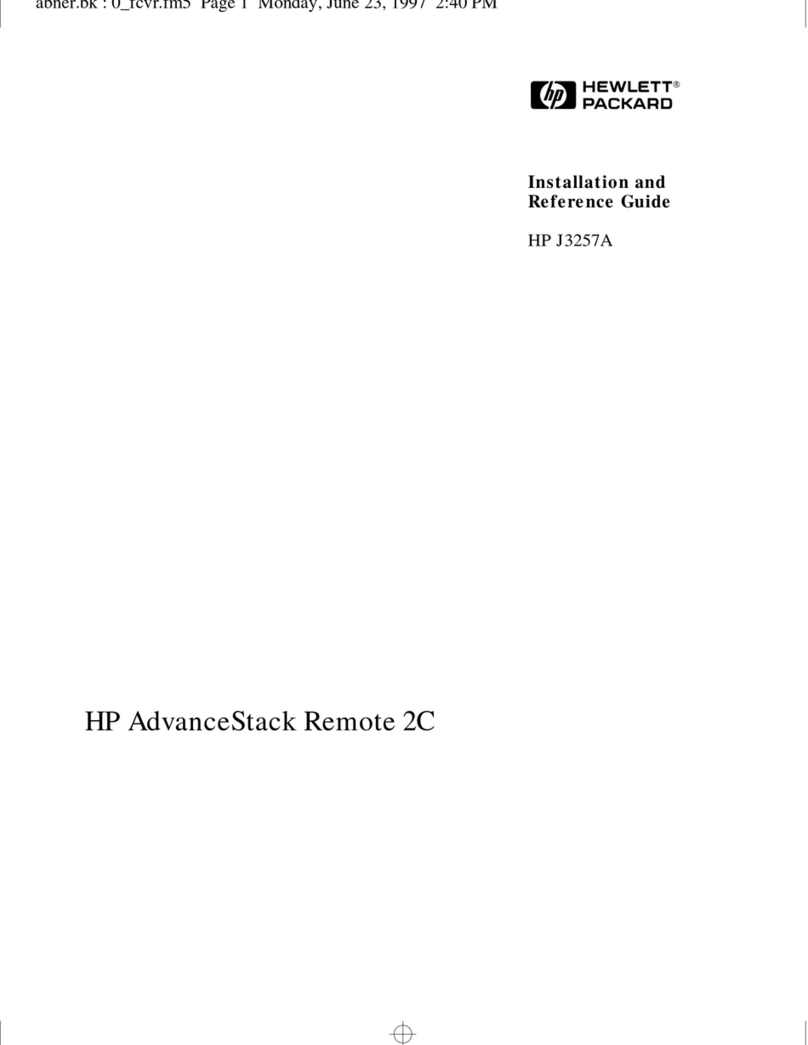 HP AdvanceStack Remote 2C User manual HP AdvanceStack Remote 2C User manual