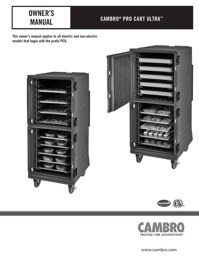 Cambro PRO CART ULTRA owner's manual Cambro PRO CART ULTRA owner's manual