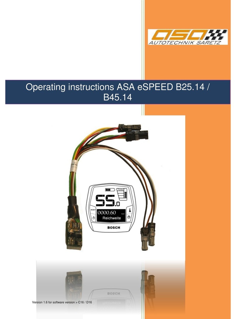 ASA Electronics eSPEED B45.14 operating instructions