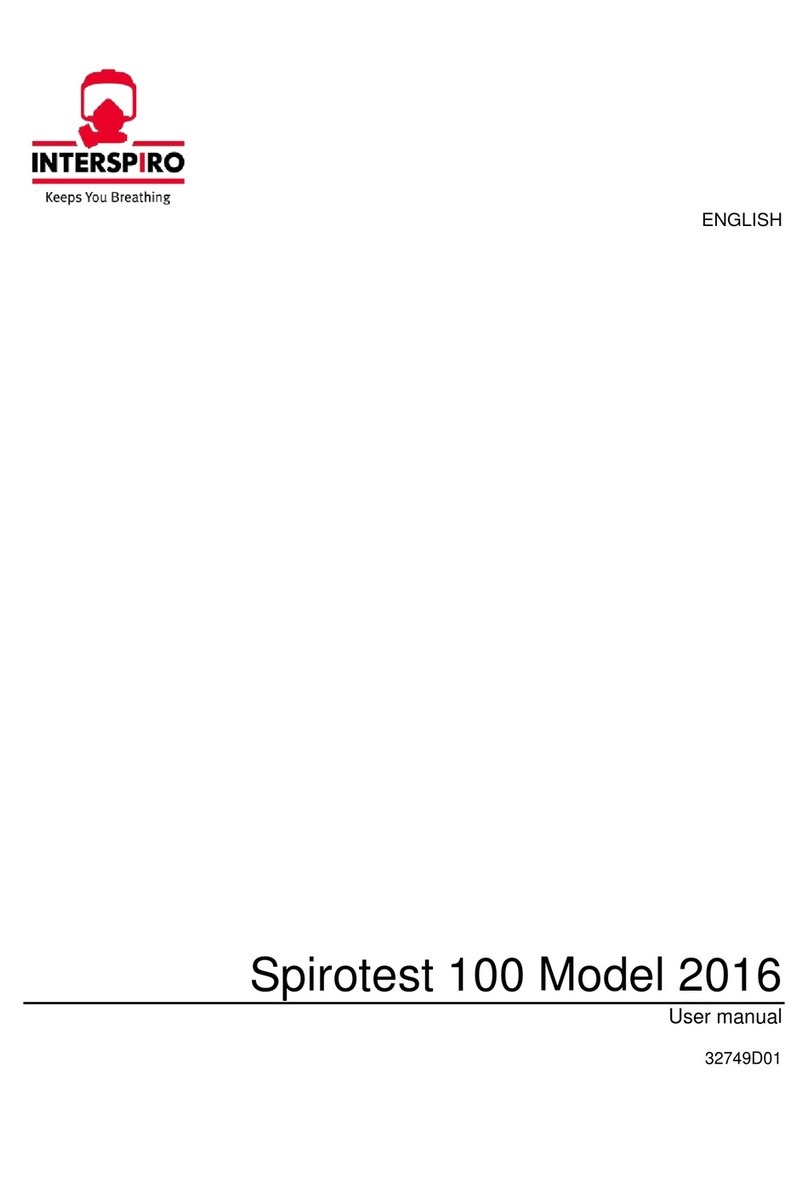 INTERSPIRO Spirotest 100 user manual