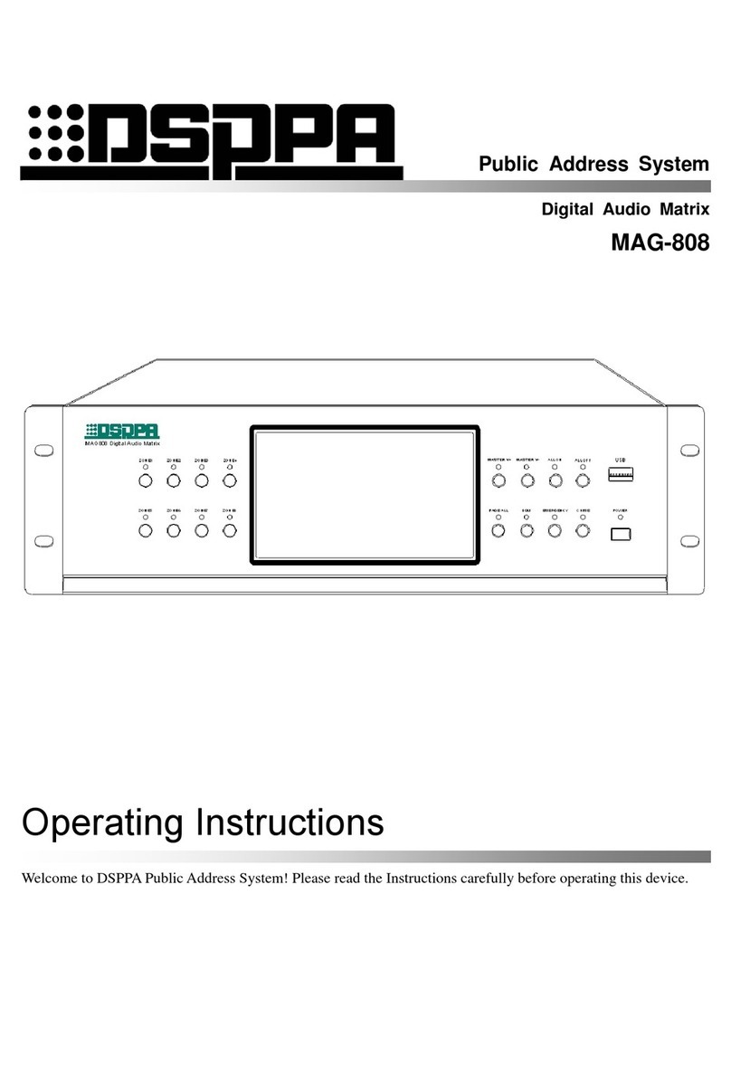 DSPPA MAG-808 operating instructions